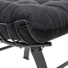 Poltrona Com Puff Wire Costela Black