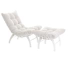 Poltrona Com Puff Wire Costela White