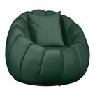 Poltrona Concha C/ Almofada no Veludo Verde - Belliv Decor