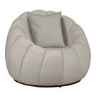 Poltrona Concha com Almofada no Veludo Marfim - Belliv Decor