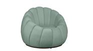 Poltrona Concha Decorativa Base Fixa Veludo - Estopar