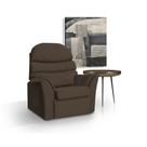 Poltrona Confortável Reclinável Retrátil - Veludo Marrom