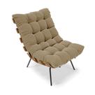 Poltrona Costela Suede Base Metálica Preto M11 - D'Rossi Poltrona Costela Suede Base Metálica Preto M11 - D'Rossi