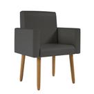 Poltrona Couro material sintético Para Salão Balaqui Decor