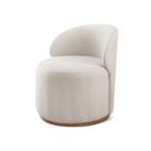 Poltrona Curva Moderna Design Arredondado Em Linho Brenda Yescasa Bege Nude Poltrona Curva Moderna Design Arredondado Em Linho Brenda Yescasa Bege Nude