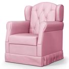 Poltrona de Amamentação Balanço Letícia Sintético Rosa - Phoenix