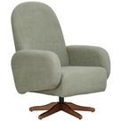 Poltrona De Amamentação Com Balanço Giratória Dolce D02 Bouclê Verde Oliva C-199 - Lyam Decor