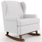 Poltrona De Amamentação Com Balanço Malu Base De Madeira P02 Facto Branco Fosco - Lyam Decor Poltrona De Amamentação Com Balanço Malu Base De Madeira P02 Facto Branco Fosco - Lyam Decor