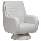 Poltrona De Amamentação Fixa Base Cone Sky D02 Linho Branco C-419 - Lyam Decor
