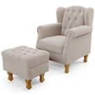 Poltrona de Amamentação Yara P02 Com Puff Paris Luis Xv L02 Bouclê Creme - Lyam Decor Poltrona de Amamentação Yara P02 Com Puff Paris Luis Xv L02 Bouclê Creme - Lyam Decor