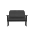 Poltrona de auditorio esibiri plus size revestimento em poliester preta. - plaxmetal