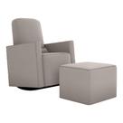 Poltrona De Balanço 66cm Com Puff Multimóveis Cr45268 Bege