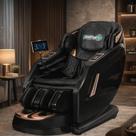 Poltrona de Massagem Evolution Pro 3D Relaxante Zero Gravidade com Bluetooth, Airbags Corporais, Preto