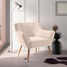 Poltrona de Sala para Decoração Italva Linha Bege