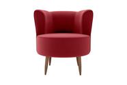 Poltrona Decorativa 1 lugar Savana Veludo Vinho