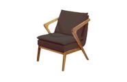 Poltrona decorativa Agnes marrom Poltrona decorativa Agnes marrom
