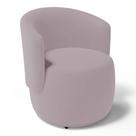 Poltrona Decorativa Aisha Orgânica Veludo Rosê - Abmaza Poltrona Decorativa Aisha Orgânica Veludo Rosê - Abmaza