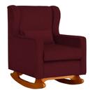 Poltrona Decorativa Aurora Balanço Vovo Suede Bordo - FM Poltrona Decorativa Aurora Balanço Vovo Suede Bordo - FM