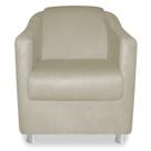 Poltrona Decorativa Babel material sintético Bege - KDAcanto Móveis Poltrona Decorativa Babel material sintético Bege - KDAcanto Móveis