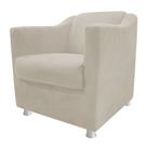 Poltrona Decorativa Babel Suede Bege - DAMAFFÊ MÓVEIS Poltrona Decorativa Babel Suede Bege - DAMAFFÊ MÓVEIS