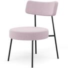 Poltrona Decorativa Base Fixa Londres L02 Bouclê Rosê - Lyam