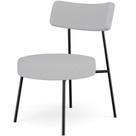 Poltrona Decorativa Base Fixa Londres L02 Linho Cinza - Lyam