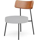 Poltrona Decorativa Base Fixa Londres L02 material sintético Camel Linho Cinza - Lyam Poltrona Decorativa Base Fixa Londres L02 material sintético Camel Linho Cinza - Lyam