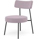 Poltrona Decorativa Base Fixa Londres L02 Suede Rosê - Lyam