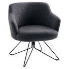 Poltrona Decorativa Base Orby Fixa Jade C-469 Linho Mescla - Domi
