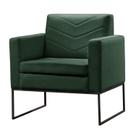 Poltrona Decorativa Base Preta Veludo Verde Mel Poltrona Decorativa Base Preta Veludo Verde Mel