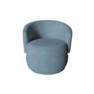 Poltrona Decorativa Beatriz Orgânica Linho Azul Poltrona Decorativa Beatriz Orgânica Linho Azul
