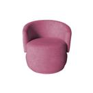 Poltrona Decorativa Beatriz Orgânica Suede Rosa Poltrona Decorativa Beatriz Orgânica Suede Rosa