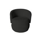 Poltrona Decorativa Beatriz Orgânica Veludo Preto Poltrona Decorativa Beatriz Orgânica Veludo Preto
