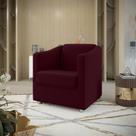 Poltrona Decorativa Bia Suede Marsala Dal Poz Estofados
