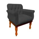 Poltrona Decorativa Cadeira Estofada Capitonê Para Sala de Estar Recepção Quarto
