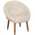 Poltrona Decorativa Cadeira Estofada Ibiza Resistente Escritório Recepção Sala de estar Manicure Sala de espera