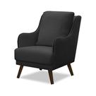 Poltrona Decorativa Catar com Tachas Veludo Cinza Chumbo G33 - Gran Belo