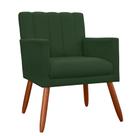 Poltrona Decorativa Cecilia Pés Palito Suede Verde - DS Estofados Poltrona Decorativa Cecilia Pés Palito Suede Verde - DS Estofados