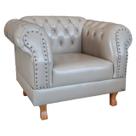 Poltrona Decorativa Chesterfield Duque Capitonê Para Sala, Tv, Estar, Recepção