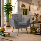 Poltrona Decorativa Confortável Para Sala Recepção Manicure Consultório Alice Suede Poltrona Decorativa Confortável Para Sala Recepção Manicure Consultório Alice Suede