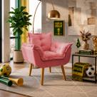 Poltrona Decorativa Confortável Para Sala Recepção Manicure Consultório Alice Suede Poltrona Decorativa Confortável Para Sala Recepção Manicure Consultório Alice Suede