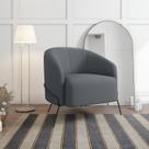 Poltrona Decorativa em Veludo Céu Yescasa