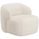 Poltrona Decorativa Fixa Orgânica Para Sala Living Barolo L06 Linho Mescla - Lyam Decor