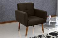 Poltrona Decorativa Havana Suede Marrom B256 - Matrix