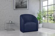 Poltrona Decorativa Julia Boucle Azul Marino - LM DECOR