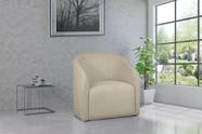 Poltrona Decorativa Julia Boucle Bege - LM DECOR
