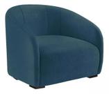 Poltrona Decorativa Julia Sala Recepção Suede Azul Marinho - INCASA DECOR