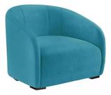 Poltrona Decorativa Julia Sala Recepção Suede Azul Turquesa - INCASA DECOR Poltrona Decorativa Julia Sala Recepção Suede Azul Turquesa - INCASA DECOR
