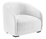 Poltrona Decorativa Julia Sala Recepção Suede Branco - INCASA DECOR Poltrona Decorativa Julia Sala Recepção Suede Branco - INCASA DECOR
