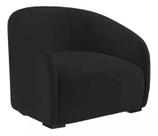 Poltrona Decorativa Julia Sala Recepção Suede Preto - INCASA DECOR Poltrona Decorativa Julia Sala Recepção Suede Preto - INCASA DECOR